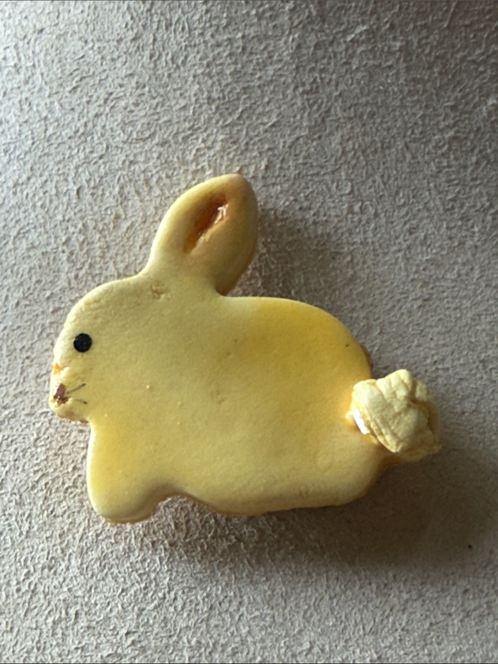 Yellow Bunny Button Cover!